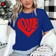 thumbnail image 4 of Tbopshirt Valentine's Day T-Shirts for Women Tees,Plus Size Womens Tops,Women Valentines Day Short Sleeve Heart Printed T-Shirt Novelty Graphic S-XXXL, 4 of 4