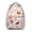Pink-138, variant on Colorful Rooster and Garden Print Backpack – Artistic Chicken Pattern Schoolbag with Floral Barnyard Theme