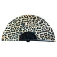 thumbnail image 2 of Homerr Folding Fan Dance Fan Folding Stylish Handheld Floral Leopard Starry Print Dance for Parties Festivals Performance, 2 of 7