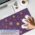 thumbnail image 4 of Long Mouse Pads for Desk,Purple Sun Star Circle Pattern Desk Mats on Top Of Desks, Desk Mouse Pad Extra Large with 3mm Non-Slip Base and Stitched Edge for Gaming,Office,Work,Home 35.4"x15.7", 4 of 6