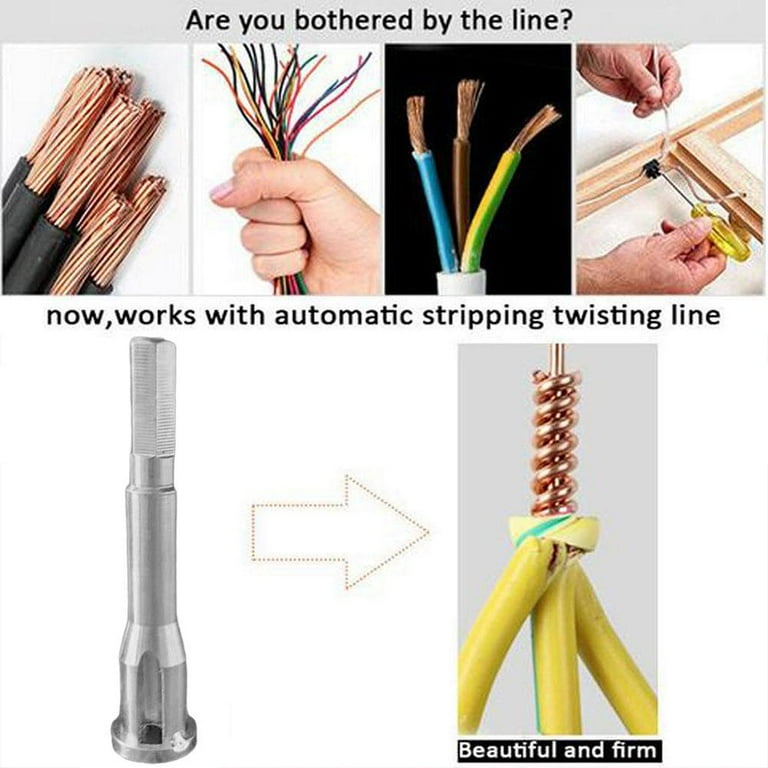 Wire Twist Tool, Cable Connection Wire Twister Electric Cable Quick  Stripping and Twist Cable Round Terminals : : Tools & Home  Improvement