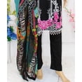 thumbnail image 3 of Nazon Brand- Pakistani Lawn | Long Dress | Long Sleeve | Party Were Dress | Lawn | Black/Pink Color, 3 of 3