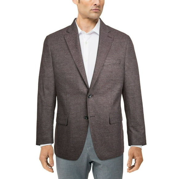 Michael Kors Men’s Modern-Fit Patterned Blazer (Purple Blue, 48REG)