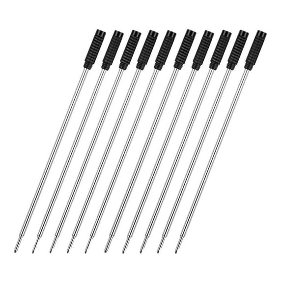 4.5'' Ballpoint Ink Pen Refills for Twist Pens,1mm Medium Tip, Compatible with Cross Pen Refills (8513)(10 Pcs Black Ink)