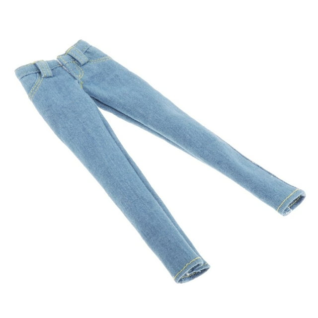 Pantalones CUTICAT 12'' de Moda para Muñecos Masculinos de Acción Bricolaje Azul Claro