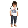 thumbnail image 4 of Loud Proud Dominican Heritage Pride Toddler Boy Girl T Shirt Infant Toddler Brisco Brands 24M, 4 of 6