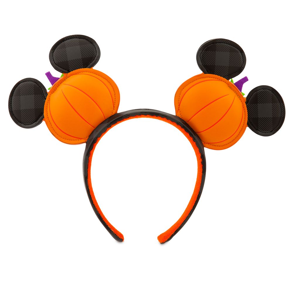 Disney Parks Mickey Mouse Pumpkin Jack-o’-Lantern Halloween Ear Headband - image 2 of 2
