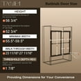 thumbnail image 4 of Double Sliding Semi-Frameless Tub Door 59" W x 56" H Taimei, 4 of 13