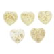 thumbnail image 2 of 5pcs Resina Brillo Amor Corazón Botones Flatback Artesanías Amarillo Sunnimix Cuentas de Botón de Lámina de Oro de Resina, 2 of 8