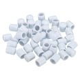 thumbnail image 1 of Uxcell PVC End Caps, 50 Pack 8mm IDx11mm OD Bottom Round Bolt Cover Feet Caps Protector, White, 1 of 7