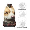 thumbnail image 3 of Lsque Vintage Colorful Flower Puppy Pattern Car Seat Covers for Front Seats , Waterproof Seat Covers for Cars, Sporty Front Seat Covers,Car Seat Cover Protector Front Seats, 3 of 5