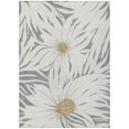 thumbnail image 2 of Addison Rugs Chantille Indoor/Outdoor Transitional Floral Gray Machine Washable Rectangle Rug, 5' x 7'6", 2 of 8