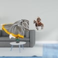 thumbnail image 2 of Manta De Granja A Rayas, Suave Y Cálida, Decoración Para El Hogar, Dormitorio, Sofá, Cama, Silla, Adorno De Caballero Acrílico, Centro De Mesa, Regalo Impermeable, Decoración De Escritorio, 2 of 8