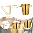 thumbnail image 1 of Soporte de escritorio para cubos de hielo, ligero, universal, estable, para enfriar y almacenar vino, ideal para barbacoas y cocinas al aire libre. Oro, 1 of 8
