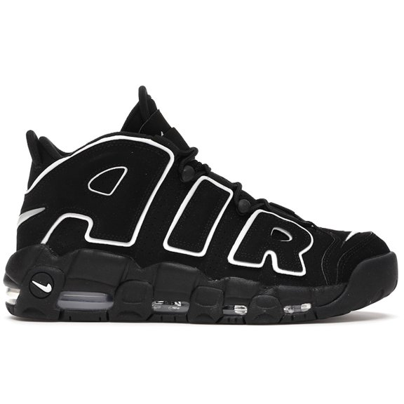 Nike Men's Air More Uptempo Black White Basketball Shoes, from StockX