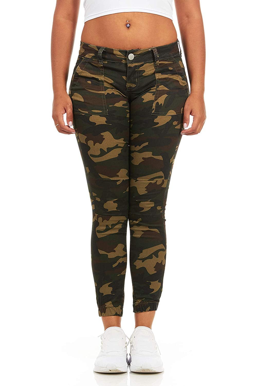CG JEANS Plus Size Junior Army Camouflage Skinny Ladies Stretch Joggers, 16 - Walmart.com