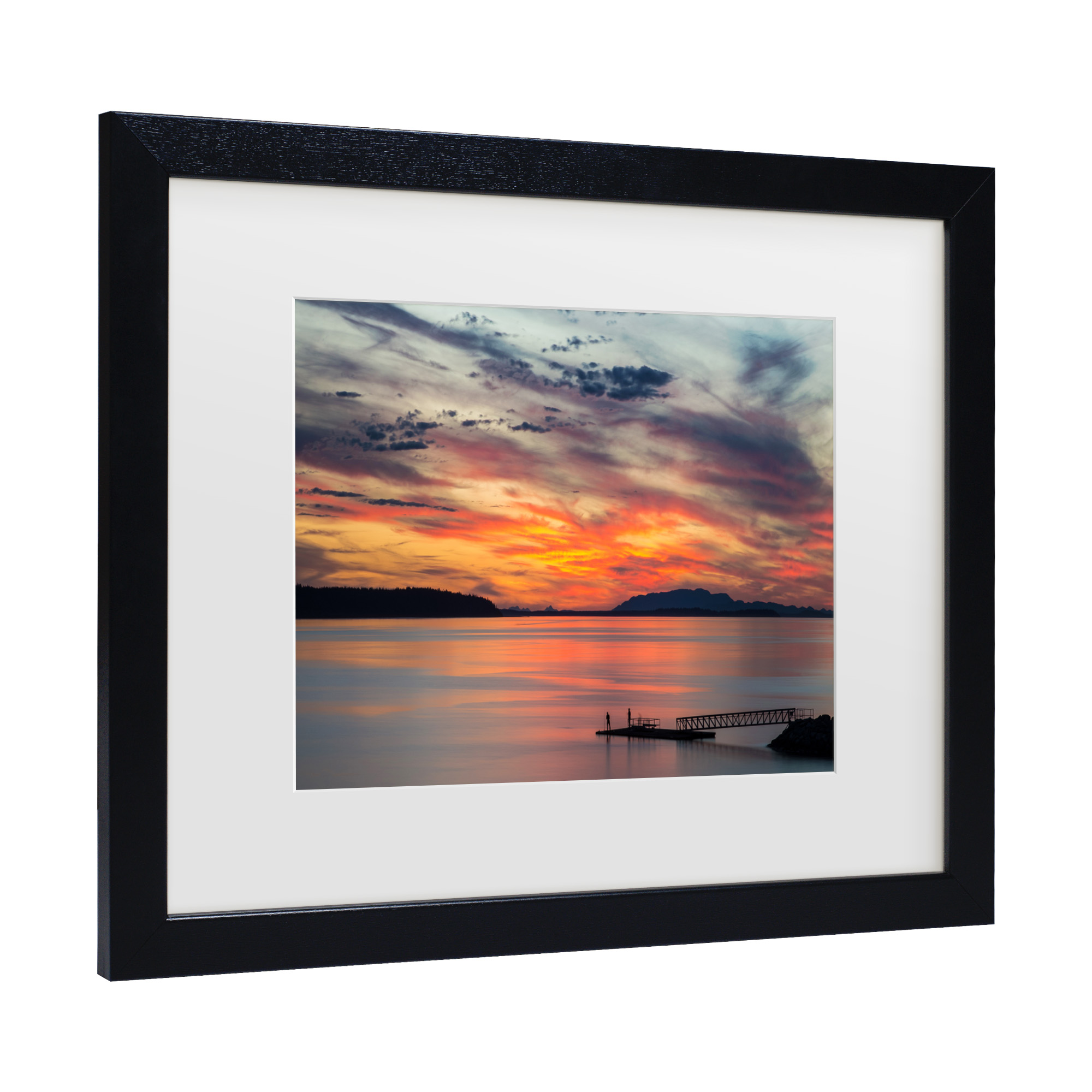 Trademark Fine Art 'Sunset Pier' Canvas Art by Pierre Leclerc