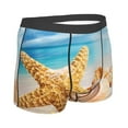 thumbnail image 3 of Bingfone Beach Starfish Shell Men'S Underwear - Casual Stretch Boxer Briefs-X-Large, 3 of 9