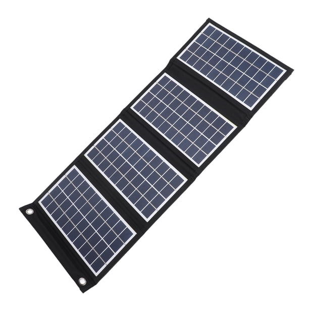 Panel Solar Portátil, Cargador Solar Plegable de 5V 30W Eco Friendly 30W Con Salidas USB Duales para Mochileros