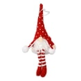 thumbnail image 2 of Walbest Scandinavian Christmas Knitted Cloth Gnome with Light, Swedish Santa Tomte Gnome with Dangling Legs, 1 piece Nordic Xmas Tree Decoration - 13.78 x 3.74 Inch, 2 of 7