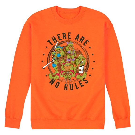 Teenage Mutant Ninja Turtles - There Are No Rules - Men's Crew Neck Fleece Pullover