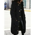 thumbnail image 6 of Women Chunky Cable Knit Long Sleeve Cardigan Fall Winter Oversized Button Down Sweaters with Pocket Black L, 6 of 7