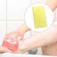 thumbnail image 4 of Billuyoard Esponja de baño lavable de mano Color sólido hombres mujeres removedor de piel muerta interior ducha brazo hombro limpieza esponjas Juegos de accesorios de baño Amarillo, 4 of 5