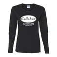 thumbnail image 2 of Wild Bobby, Callahan Auto Parts Sandusky Ohio Retro 90s Funny Tommy Boy, Pop Culture, Women Graphic Long Sleeve Tee, Black, Small, 2 of 4