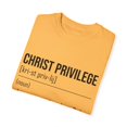 thumbnail image 3 of Inspirational Christianity Privileges Statements Devotees Motivational Religious Advantages Scriptures Line Unisex Garment-Dyed T-shirt, 3 of 4