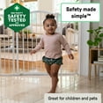 thumbnail image 4 of Summer Infant Extra Tall & Wide Safety Pet and Baby Gate, 29.5"-53" Wide, 38" Tall, Pressure or Hardware Mounted, Install on Wall or Banister in Doorway or Stairway, Auto Close Walk-Thru Door - White, 4 of 17