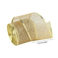 thumbnail image 3 of Christmas Ribbon, Gift Wrap Ribbon, Decorative Ribbon, Golden Glitter Polyester, Home Holiday Decorations, 3 of 6