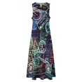 thumbnail image 3 of Passport Stamps Long Dress women's clothing trend 2025 Woman fashion Dress, 3 of 6