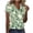 Green, variant on WIZUTIZ Crop Tops for Women up to 60% Off Oversize Tshirt V-Neck Pure Colour Plus Size Short Sleeve Tops Flowy Ladies Tshirts Lightweight Work Out Blouse Loose Fit Breathable Solid Tee Green S