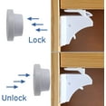 thumbnail image 4 of (8-Pack) KinderGard Baby Safety Magnetic Lock for Babyproofing Cabinets, Cupboards, and Drawers, 4 of 4