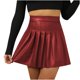 thumbnail image 1 of Moda para mujer Vestido de color sólido Cintura alta Paquete sexy Falda a la cadera Falda con diseño de arrugas irregulares Wmkox8yi FGJ1118, 1 of 3