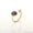 Type3, variant on December Birthstone Ring with PVD Vacuum Electroplated 18K Gold - Colored Zircon, Tarnish-Resistant