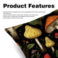 thumbnail image 2 of Mushroom Velvet Throw Pillow Covers Set of 2 | Unique Patterns in 16x16, 18x18, 20x20 Inches |for Home Decor and Gifts | Includes Pillow Inserts | Throw Pillow Inserts Included, 2 of 6