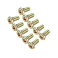thumbnail image 1 of Tornillos de muebles M8x16mm con socket hexagonal, fijaciones galvanizadas, tornillos de rosca completa de acero al carbono, 20 piezas, 1 of 4