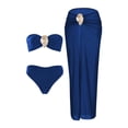 thumbnail image 2 of Trajes de baño para mujer Traje de baño de dos piezas de color liso de moda para mujer Trajes de baño para mujer Trajes de baño para mujer Trajes de baño de moda de playa para mujer, 2 of 4