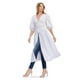 thumbnail image 2 of Blusa larga con abertura Roman Fashion /Juvenil, 6564 (Blanco) blanco G, 2 of 4