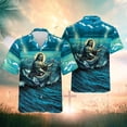 thumbnail image 3 of Jesús es mi Salvador Jesús me ama Camisas hawaianas Camisas de moda para hombre y mujer Camisas de playa geniales Camisas florales geniales de verano Ropa, 3 of 5