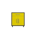 thumbnail image 3 of Manhattan Comfort Eiffel 2-Piece Wood Mobile Garage Cabinets in Yellow, 3 of 9