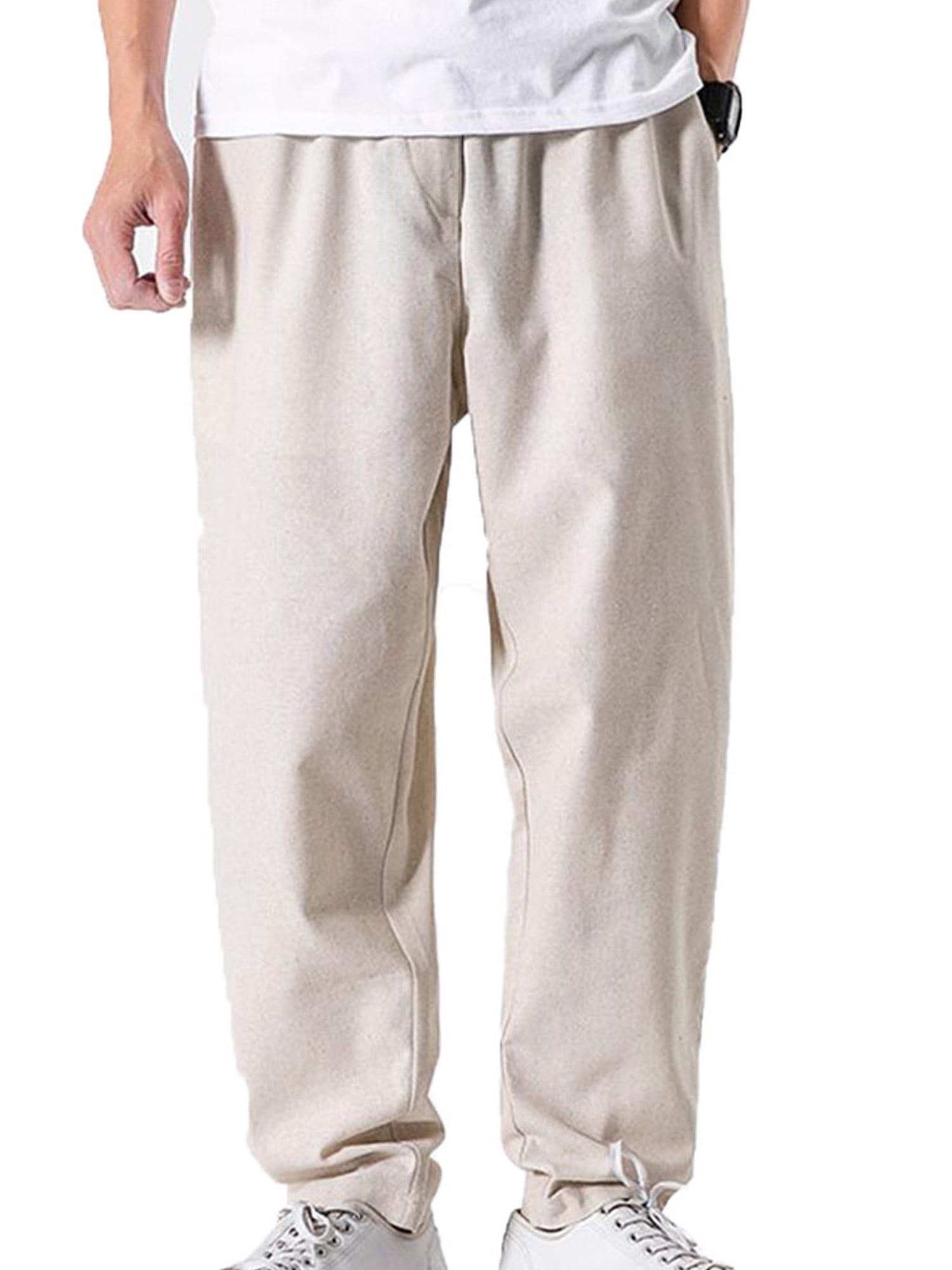 Men's Straight Leg Pants Loose Casual 