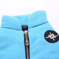 thumbnail image 5 of Fzaqwen Pet Supplies Dog Clothing Cat Warm Apparel Sweater Zipper Jacket For Dogs Blue, 5 of 9