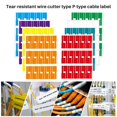 thumbnail image 4 of 480Pcs Cable Labels Colorful Waterproof Stickers Identification, 4 of 5