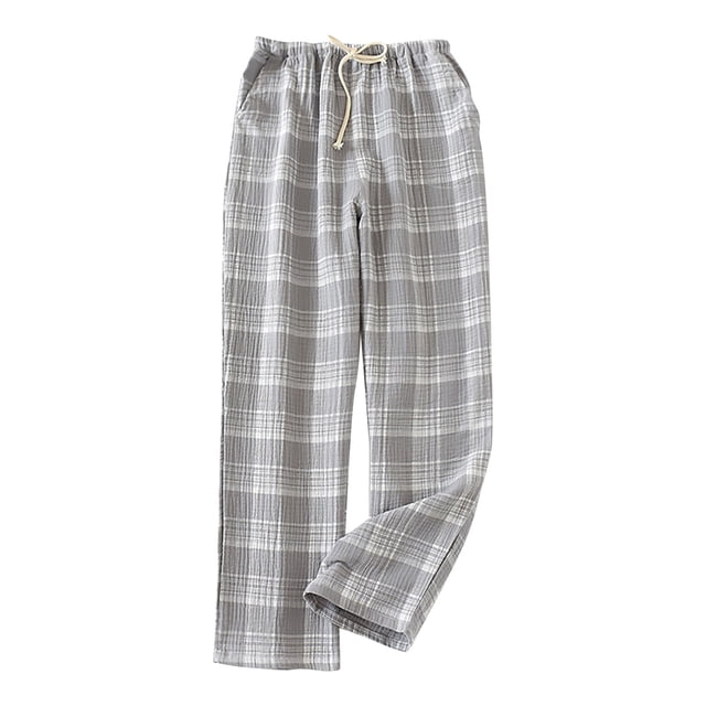 Pyjama Assorti pour Femmes Pantalon Pyjama Assorti pour Femmes Élégant à Carreaux Jambe Droite Pyjama Assorti 2024