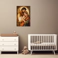 thumbnail image 2 of ZHONGYUTONG Holy Family Wall Art Catholic Canvas Jesus and Virgin Mary Picture Christian Painting Print for Living Room Decor Framed (12.00" x 18.00"), 2 of 5