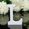 thumbnail image 3 of Lisbinx Wood Wooden Letters White Alphabet Wedding Birthday Party Home Decorations L Deals, 3 of 3