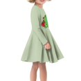 thumbnail image 2 of FKELYI Size 13-14 T Long Sleeve Dress Soft Strawberry Frog Dress Up Clothes for Little Girls Polyester Kids Long Sleeve Dresses for Girls, 2 of 4