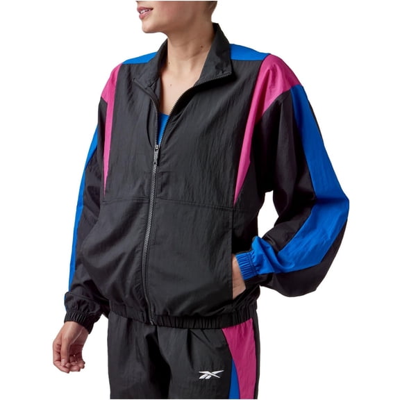 Reebok Womens Colorblock  Athletic Jacket